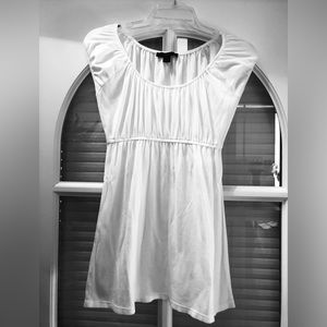 Express White On-the-Shoulder or Off-the Shoulder Tunic Top.
